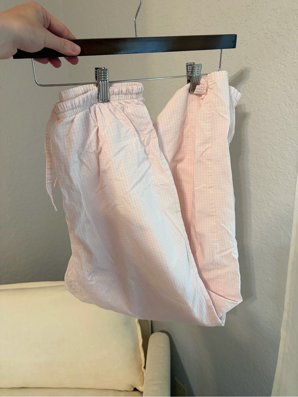 ✨3/$10✨ Vintage Women’s Pink Gingham Pajama Set - Picture 5 of 6